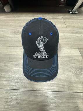 Shelby Cobra Black and Blue Embroidered Baseball Cap